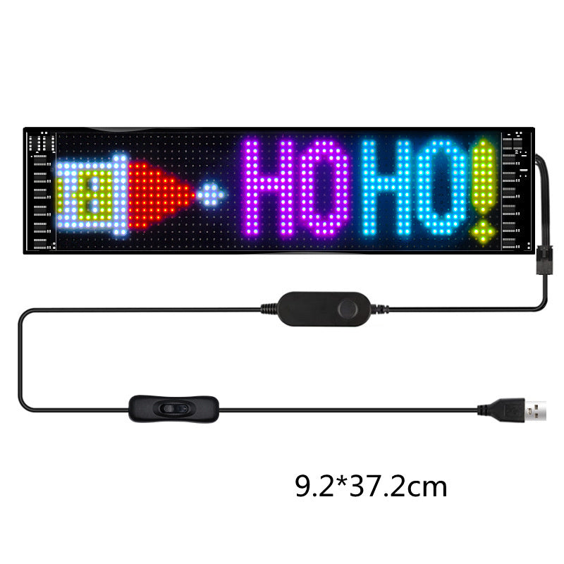 LED Matrix Pixel Panel Sign Car