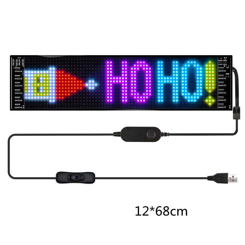 LED Matrix Pixel Panel Sign Car