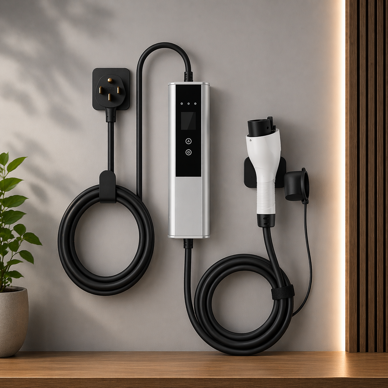 Level 2 Portable EV Charger (40A 240V, 25 Ft Charging Cable NEMA 14-50P Plug) – Fast Home Charging
