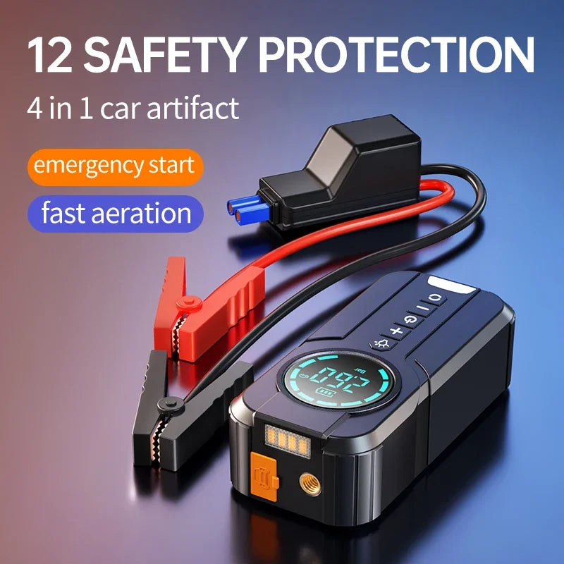 Portable Car Jump Starter Air Pump Power Bank