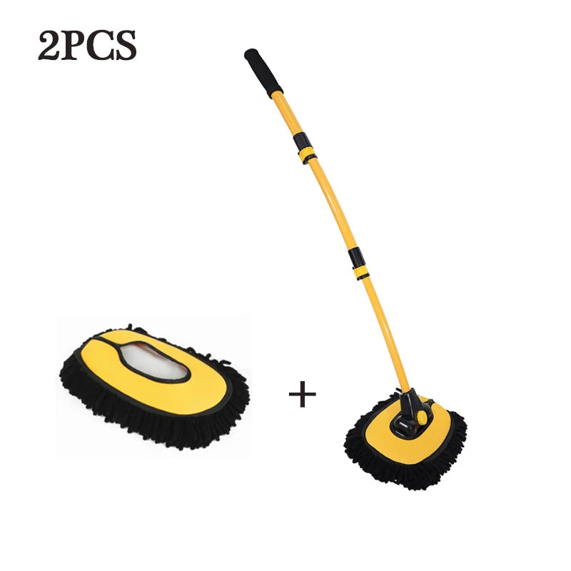 Car Cleaning brush with telescoping long handled