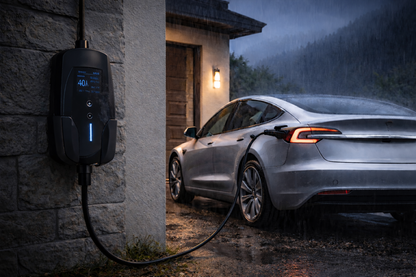 Portable Level 2 EV Charger (40A, 240V, NEMA 14-50P, 25 Ft Cable) - Fast home charging