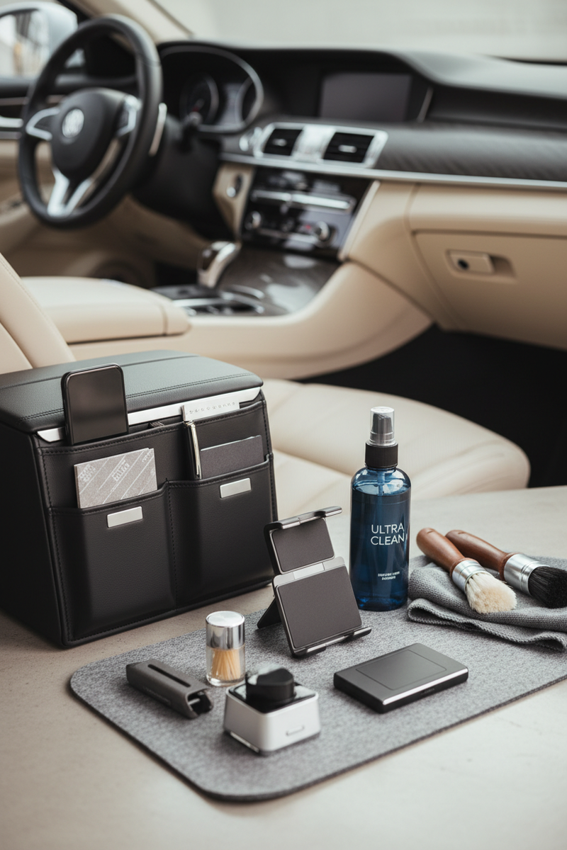 Generate a side block image that I can put in the about us section for "why we sell it" section. I want it to showcase our car accessories being sold on this store